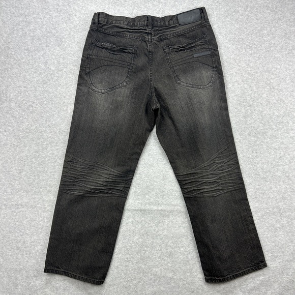 Sean John Jeans Mens 34x30 Black Denim Pants Garvey Y2K Loose Baggy Relaxed Wide - Picture 2 of 14